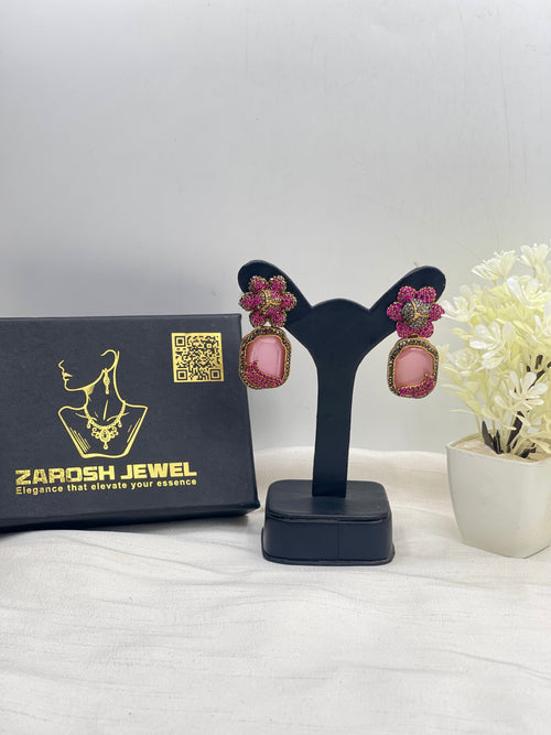 Shop the Natasha Royal Bloom Drop Earring from Zarosh Jewel