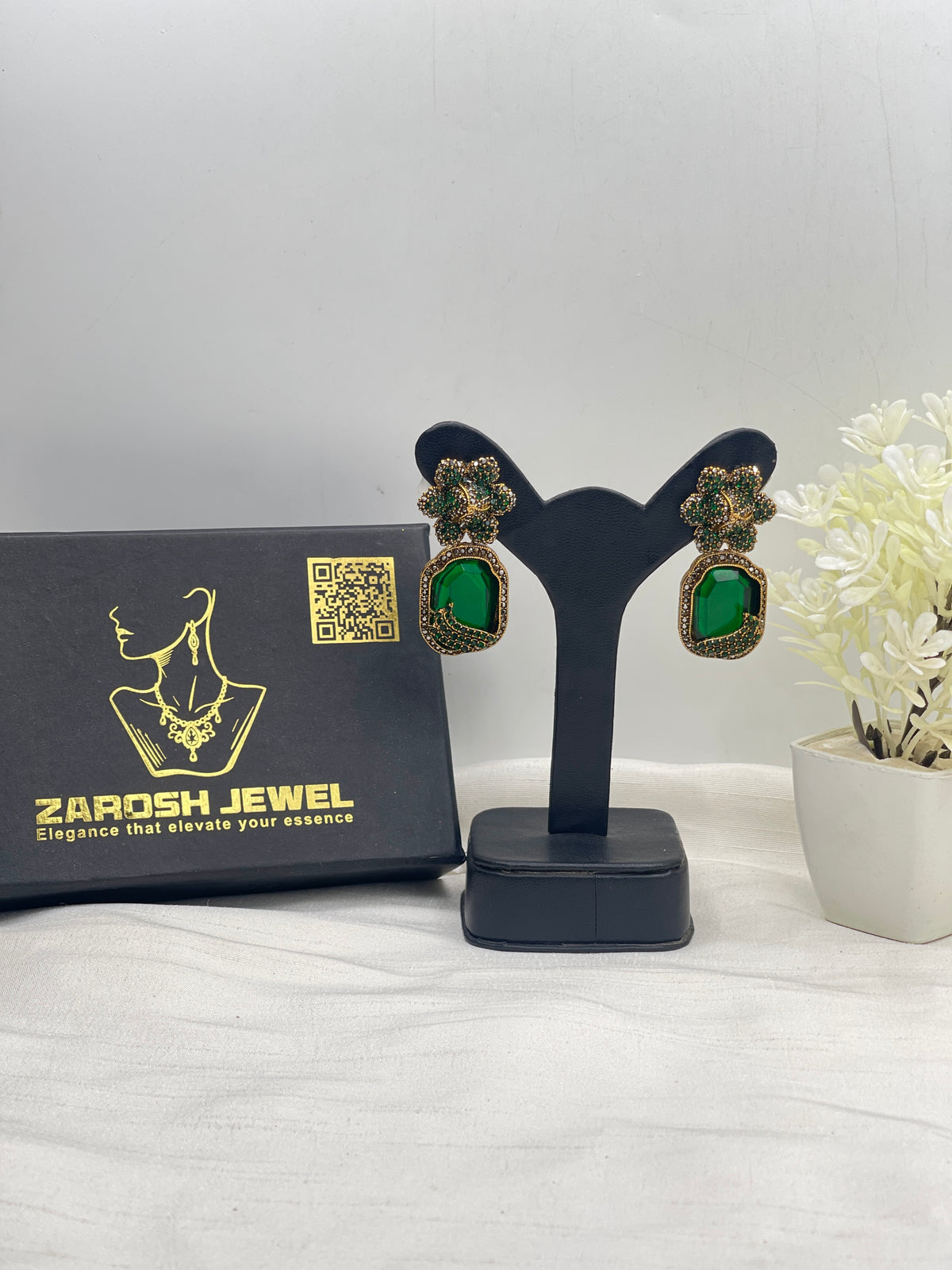 Shop the Natasha Royal Bloom Drop Earring from Zarosh Jewel