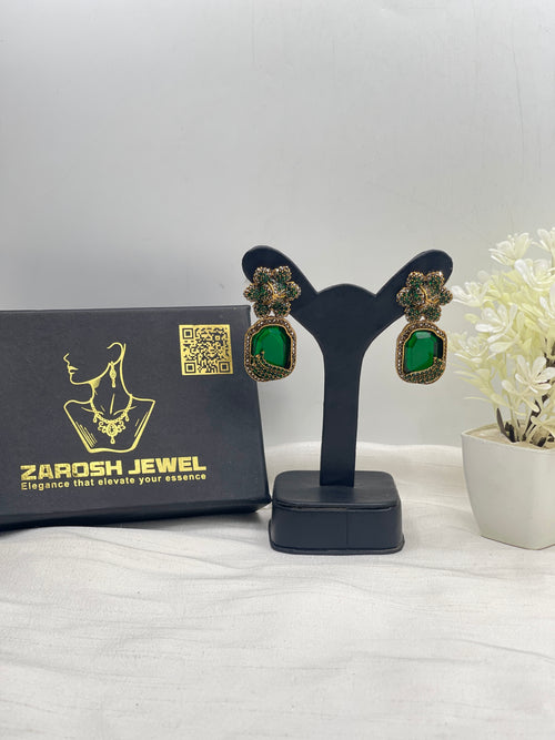 Shop the Natasha Royal Bloom Drop Earring from Zarosh Jewel