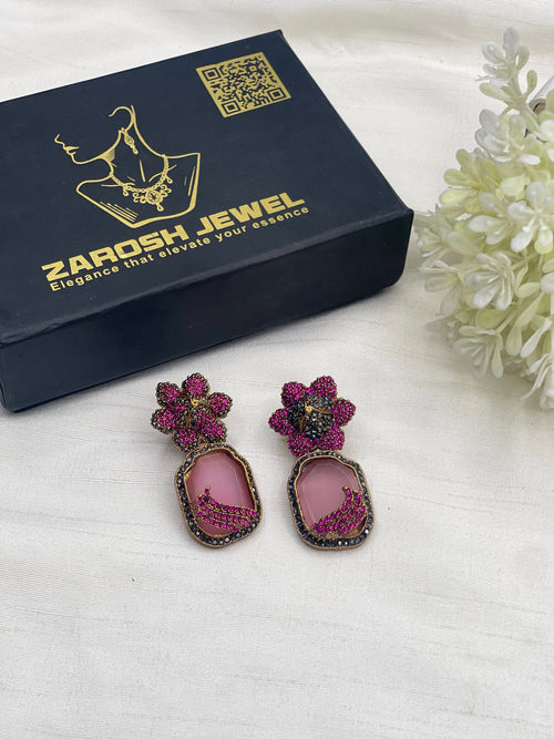 Shop the Natasha Royal Bloom Drop Earring from Zarosh Jewel