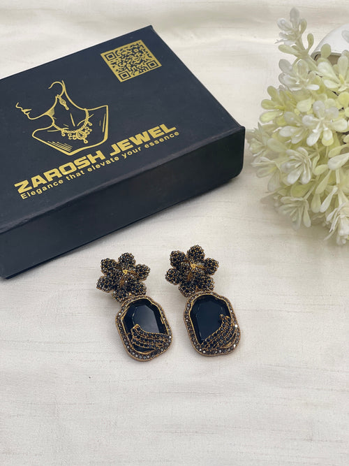 Shop the Natasha Royal Bloom Drop Earring from Zarosh Jewel
