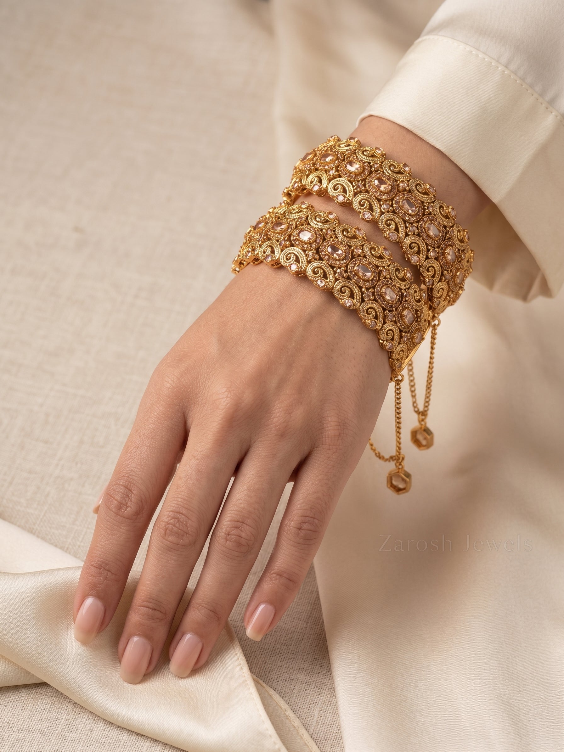 Nawal Zircon Bangles