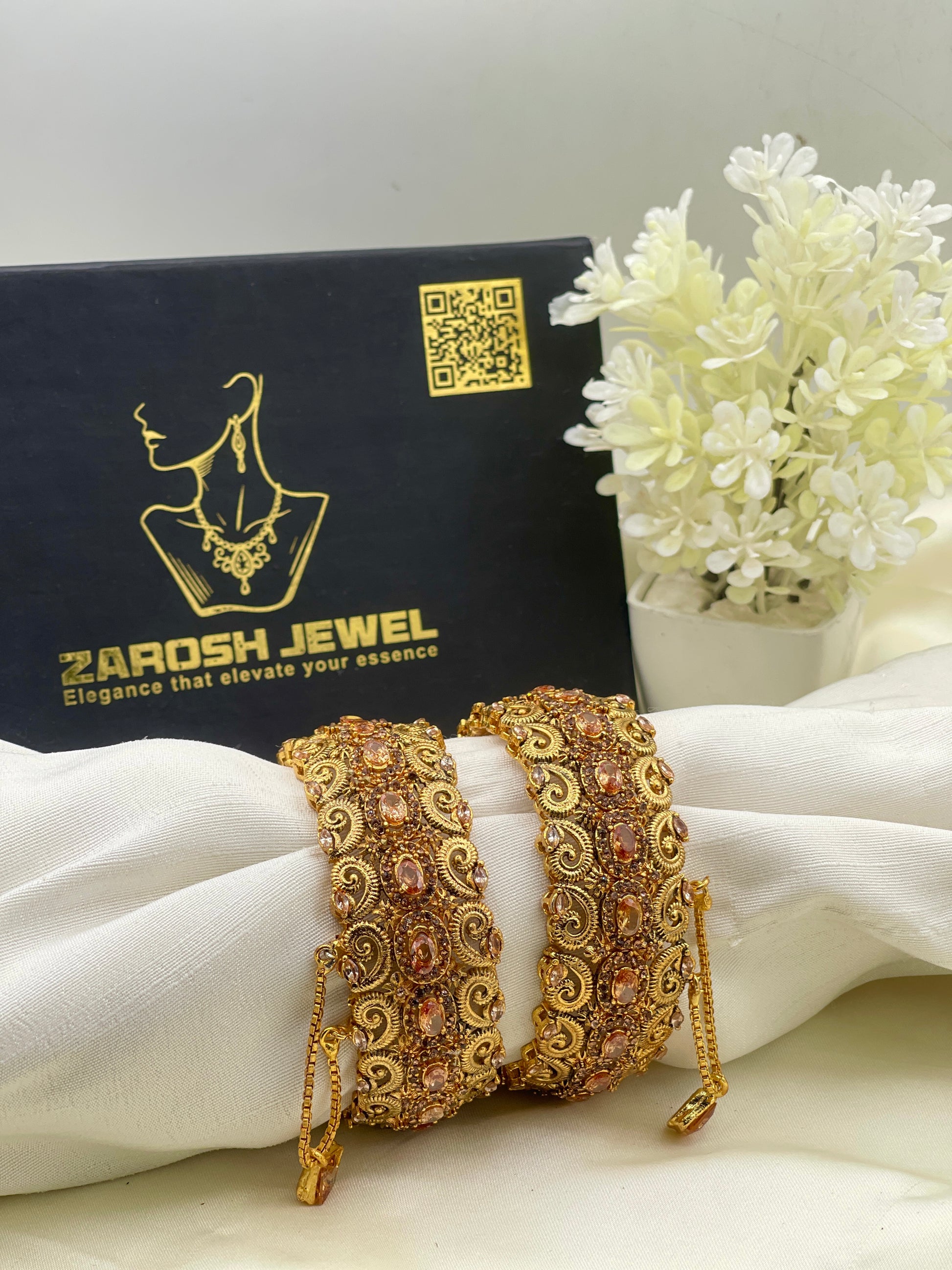 Nawal Zircon Bangles