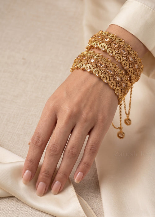 Shop the Nawal Zircon Karas from Zarosh Jewel