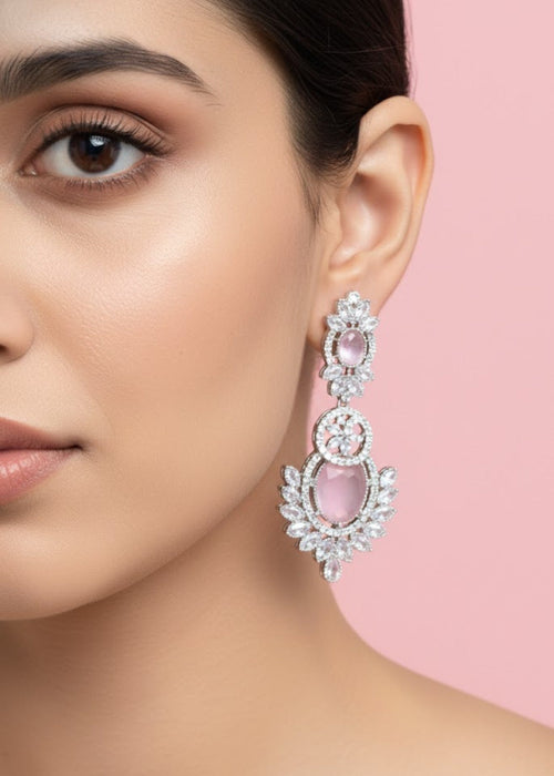 Shop the Nawira Leaf Stone Earrings from Zarosh Jewel