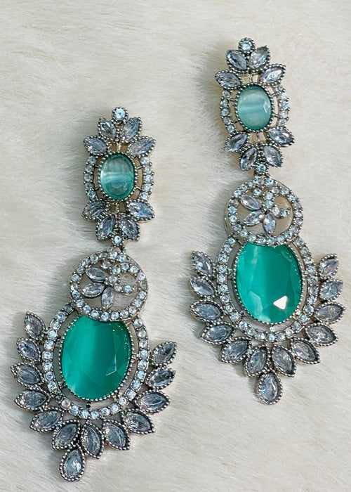 Shop the Nawira Leaf Stone Earrings from Zarosh Jewel