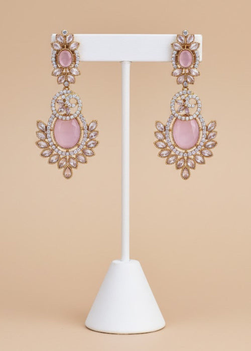 Shop the Nawira Luxe Leaf Drop Earrings from Zarosh Jewel