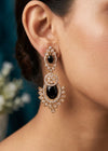 Shop the Nawira Luxe Leaf Drop Earrings from Zarosh Jewel