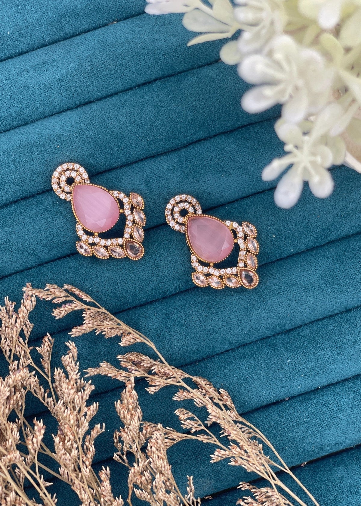 Shop the Nayab Crystal Studs from Zarosh Jewel