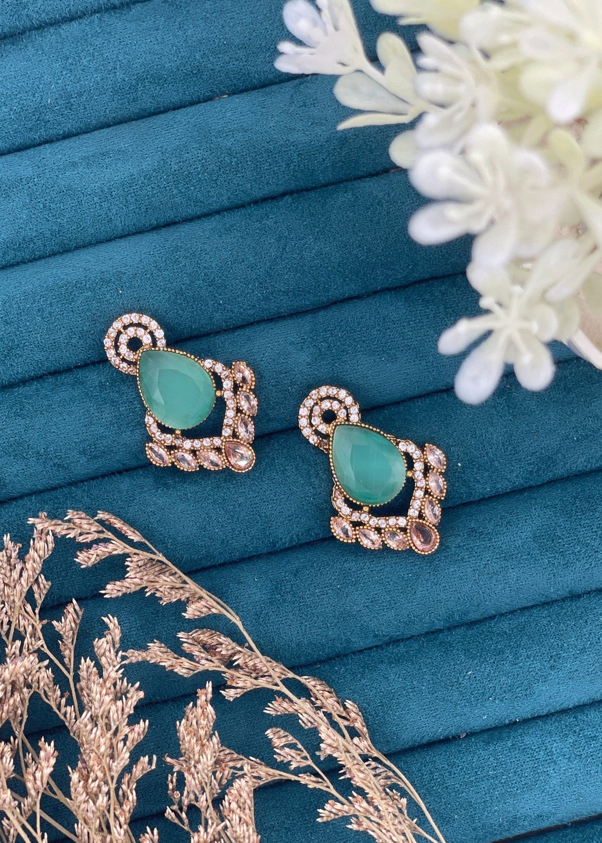 Shop the Nayab Crystal Studs from Zarosh Jewel