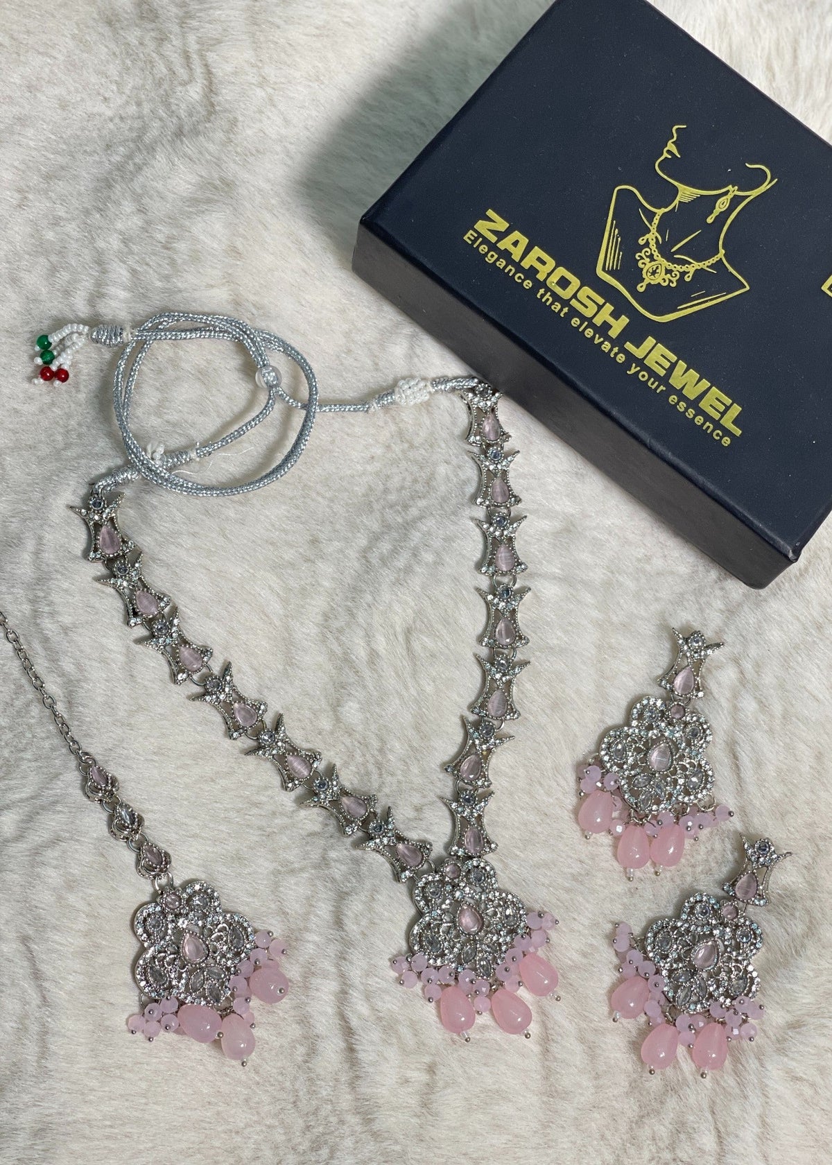Shop the Nayab Luxe Necklace set from Zarosh Jewel