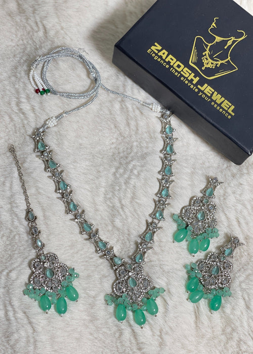 Shop the Nayab Luxe Necklace set from Zarosh Jewel