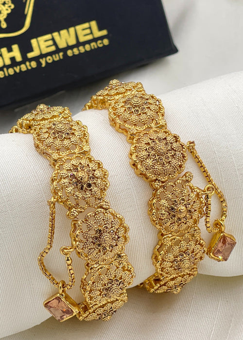 Shop the Naziya Openable Bangle Set from Zarosh Jewel