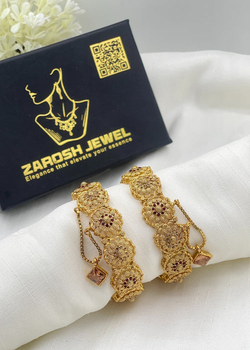 Shop the Naziya Openable Bangle Set from Zarosh Jewel