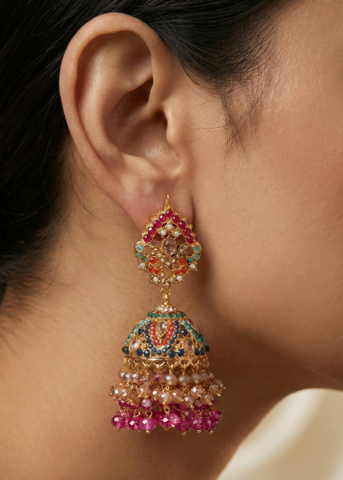 Nilofer Sahara Earrings by Zarosh Jewel