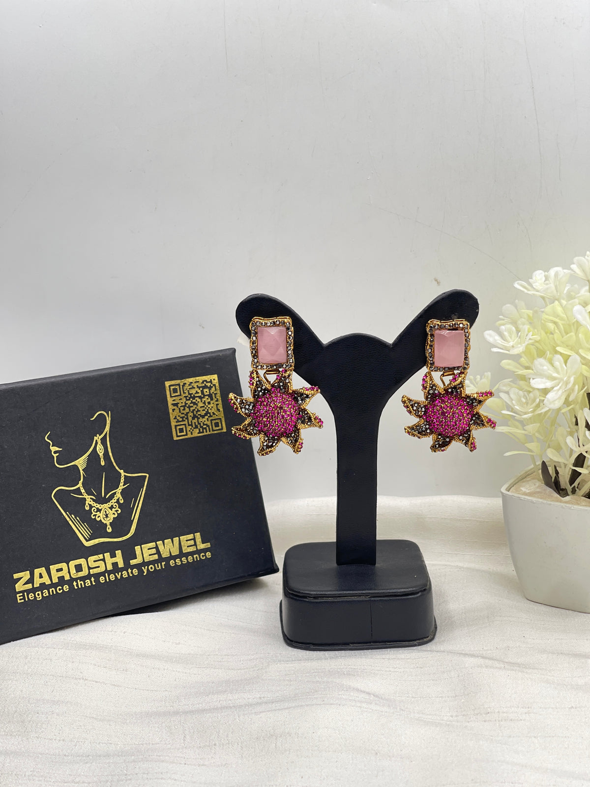Shop the Nimra Stellar Droplet Earring from Zarosh Jewel