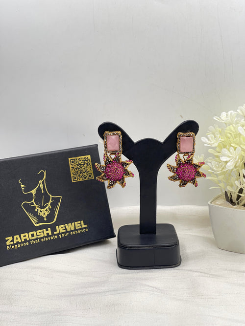 Shop the Nimra Stellar Droplet Earring from Zarosh Jewel