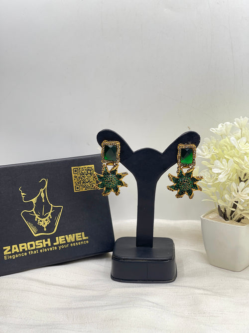 Shop the Nimra Stellar Droplet Earring from Zarosh Jewel