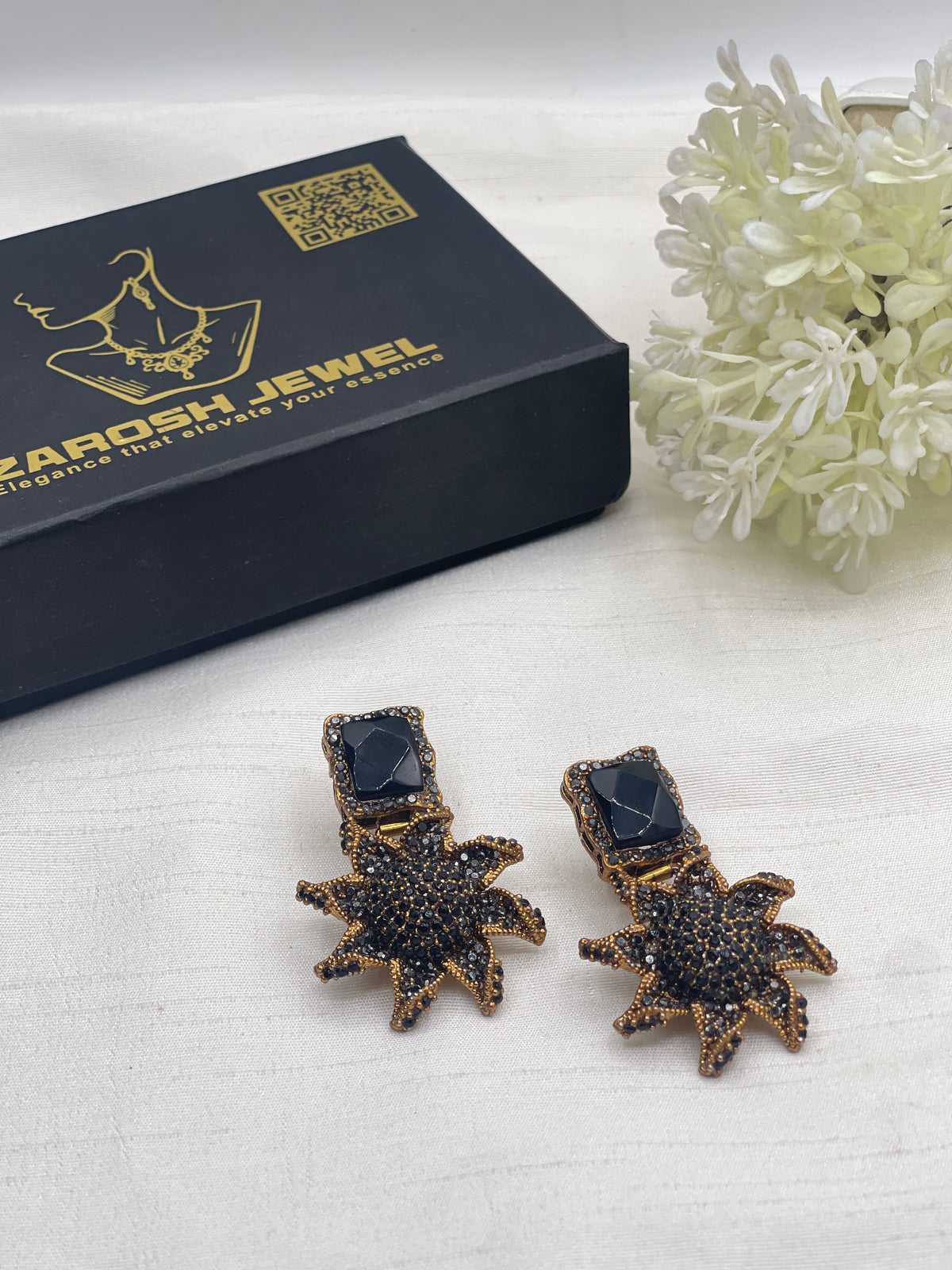 Shop the Nimra Stellar Droplet Earring from Zarosh Jewel