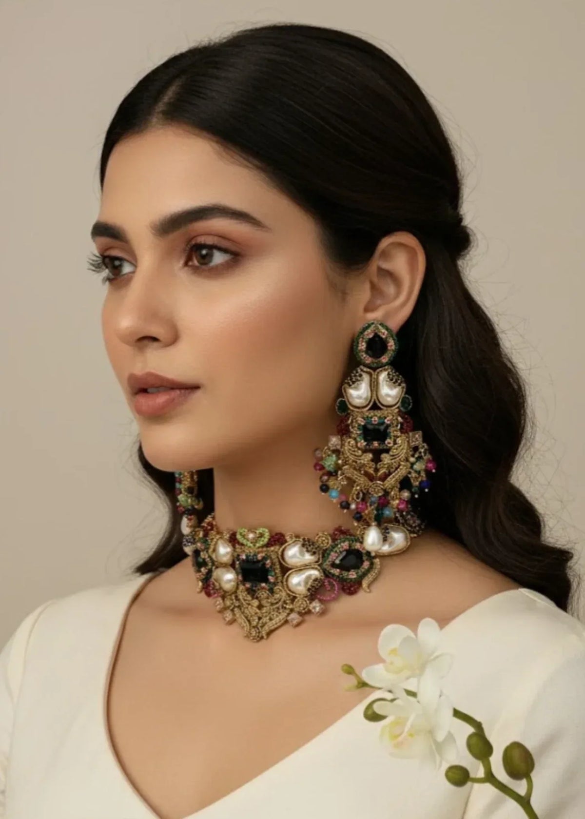 Shop the Nivara Regal Choker Set from Zarosh Jewel