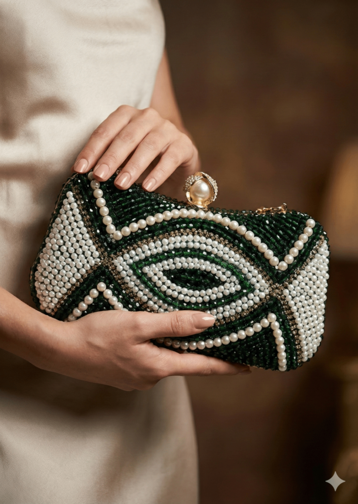 Shop the Noor Crystal Clutch from Zarosh Jewel