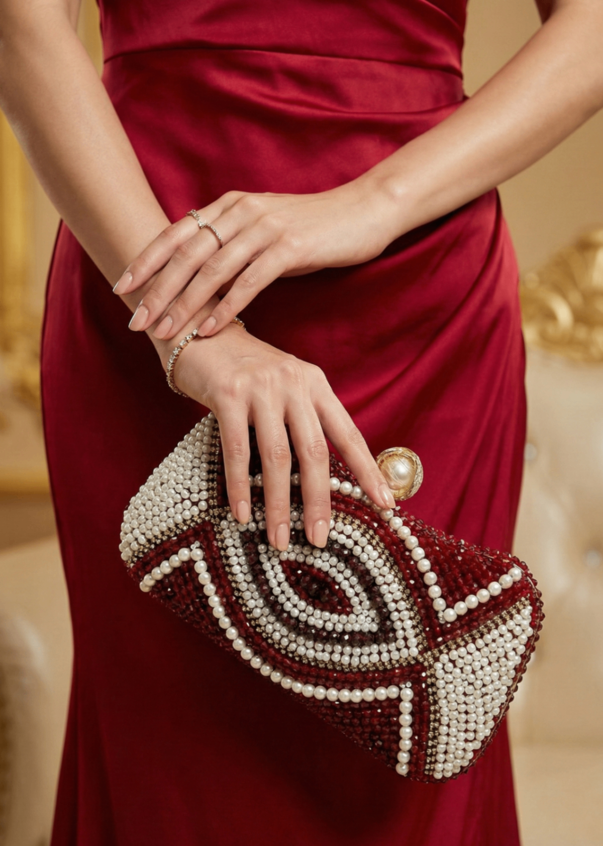 Shop the Noor Crystal Clutch from Zarosh Jewel