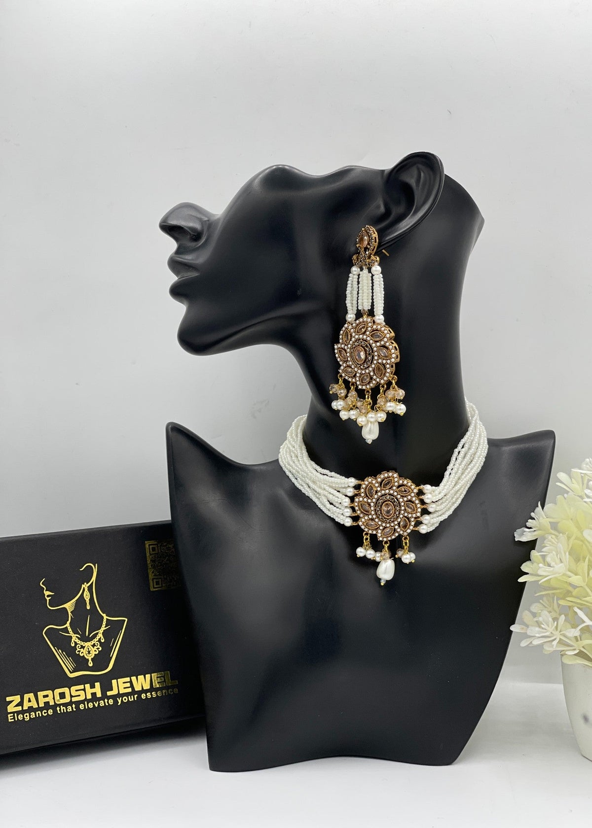 Shop the Noor-e-Naz Choker Set from Zarosh Jewel