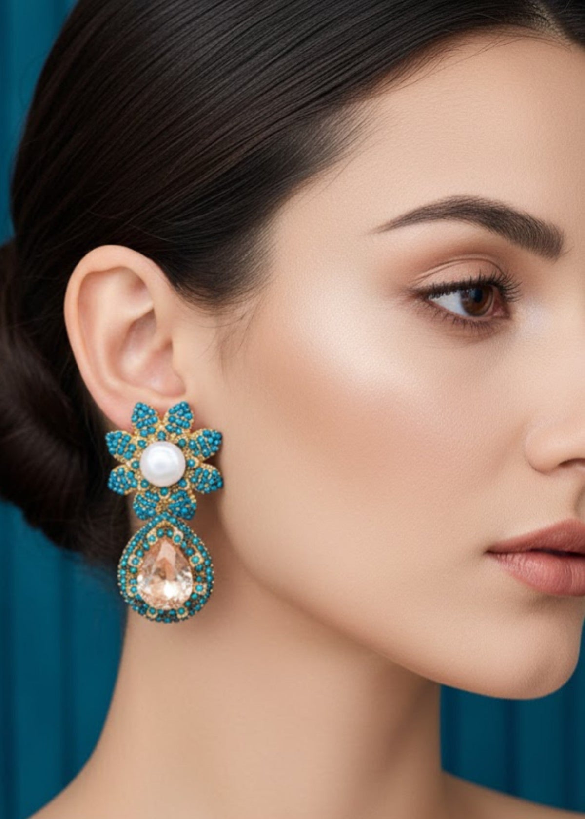 Noor Jahan Bloom Earrings by Zarosh Jewel