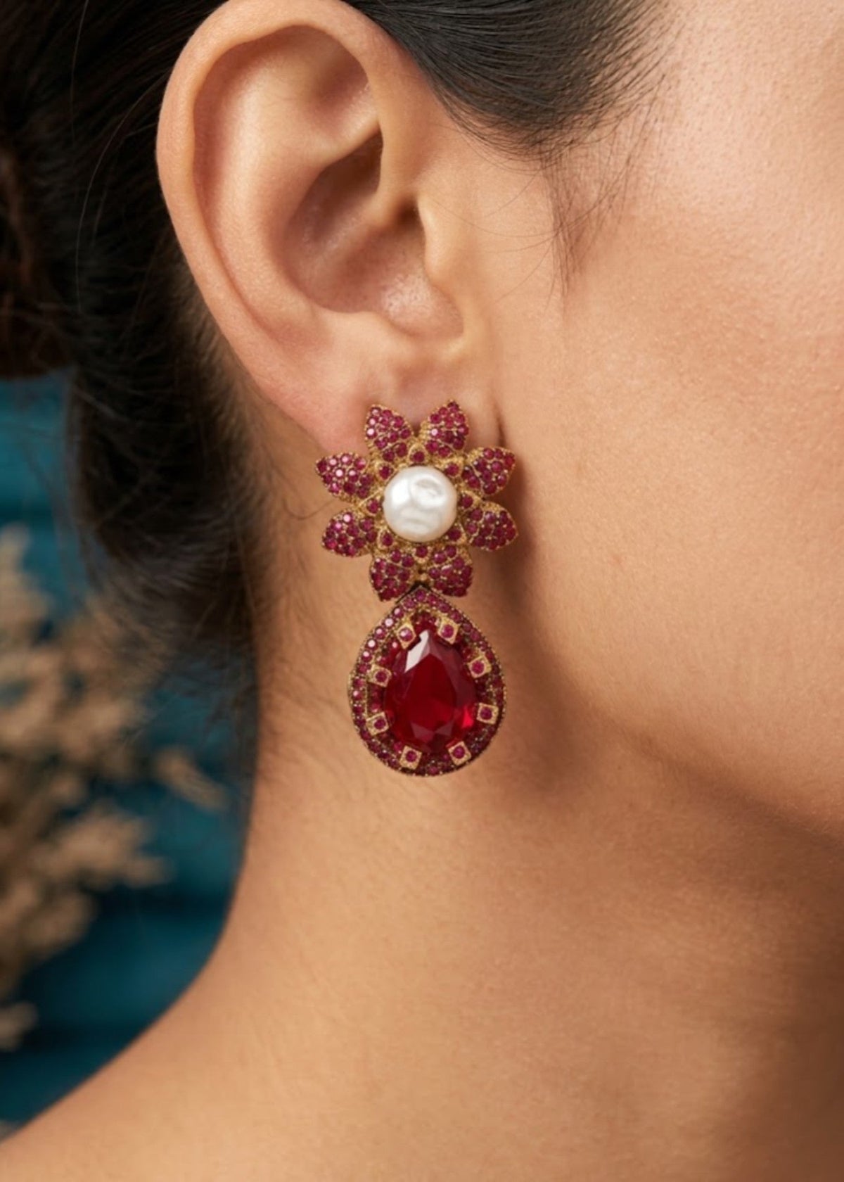 Shop the Noor Jahan Bloom Earrings from Zarosh Jewel