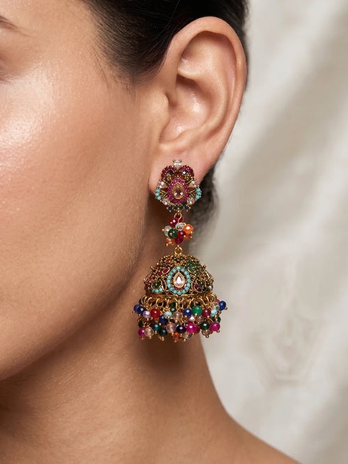 Noor Pearl Jhumka Earrings