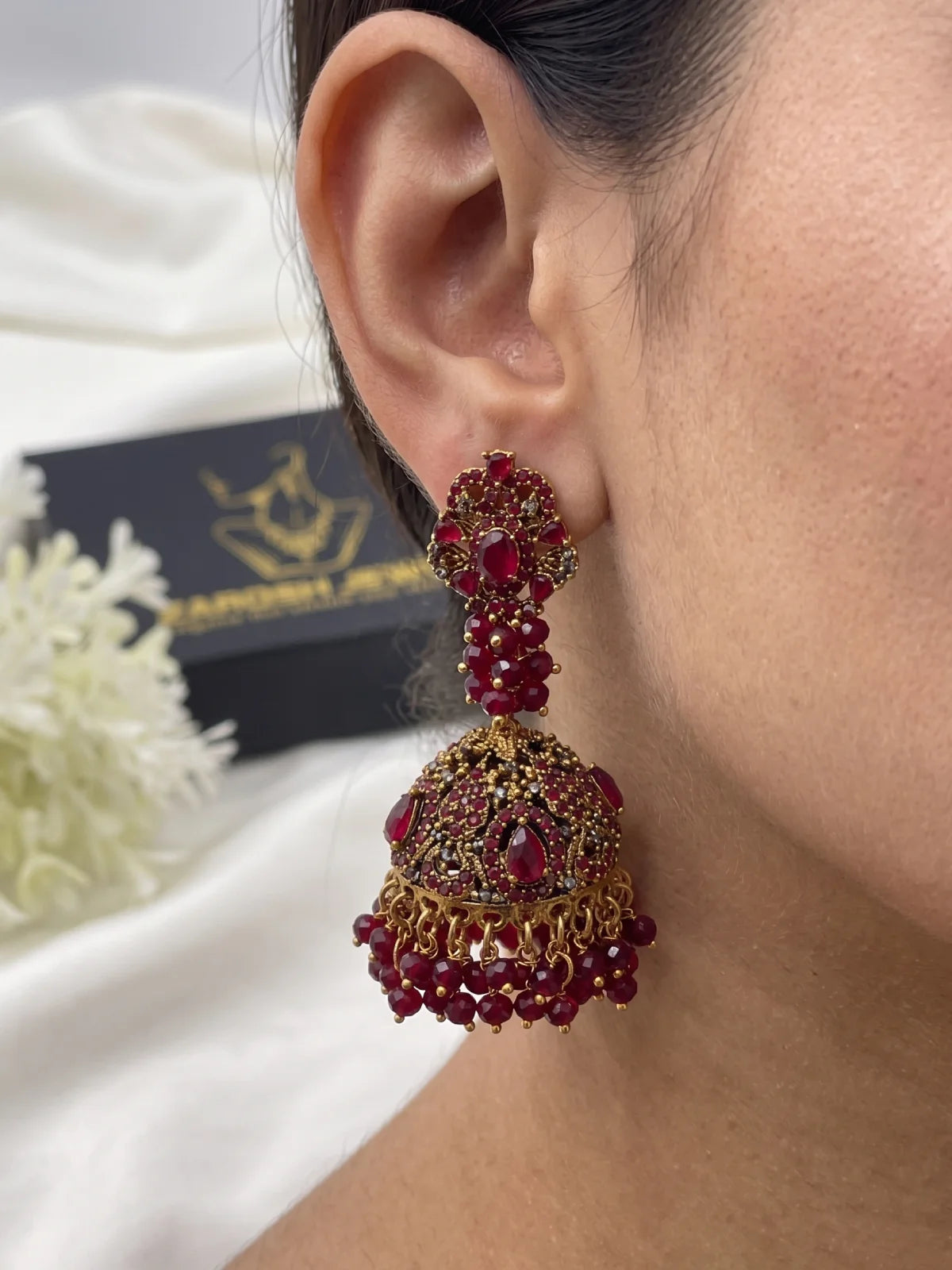 Noor Pearl Jhumka Earrings