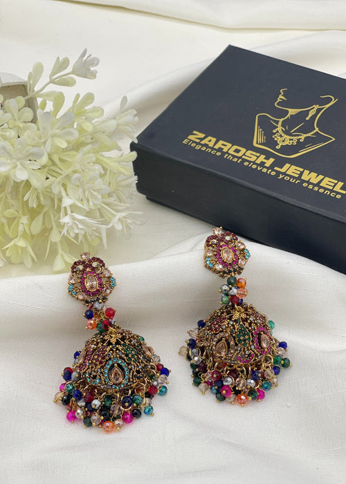Shop the Noor Pearl Jhumka Earrings from Zarosh Jewel