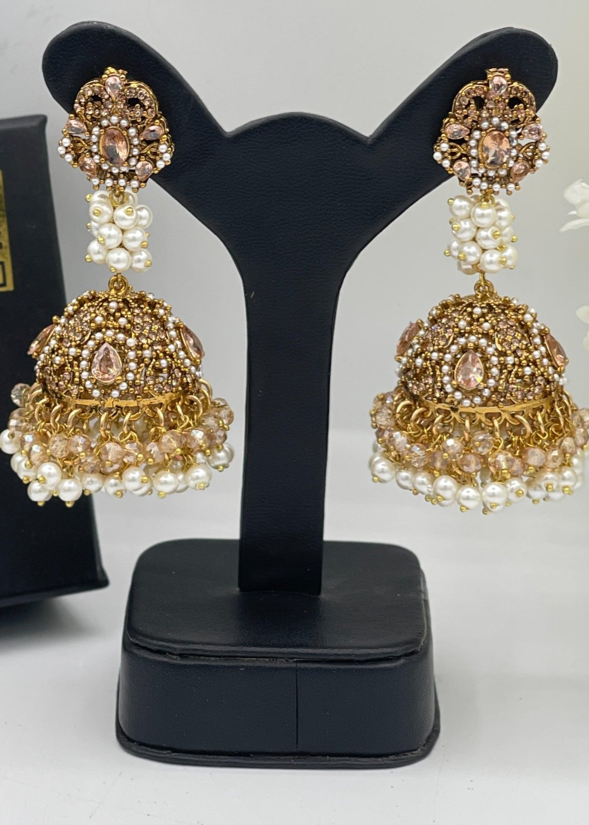 Shop the Noor Pearl Jhumka Earrings from Zarosh Jewel