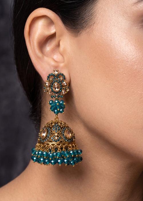 Shop the Noor Pearl Jhumka Earrings from Zarosh Jewel