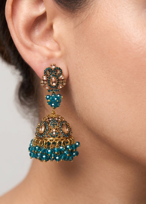 Shop the Noor Pearl Jhumka Earrings from Zarosh Jewel