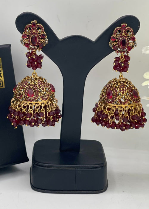 Shop the Noor Pearl Jhumka Earrings from Zarosh Jewel