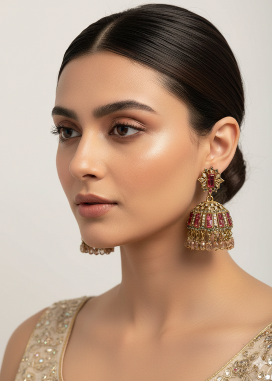 Shop the Noor-ul-Ain Cut Jhumkay from Zarosh Jewel