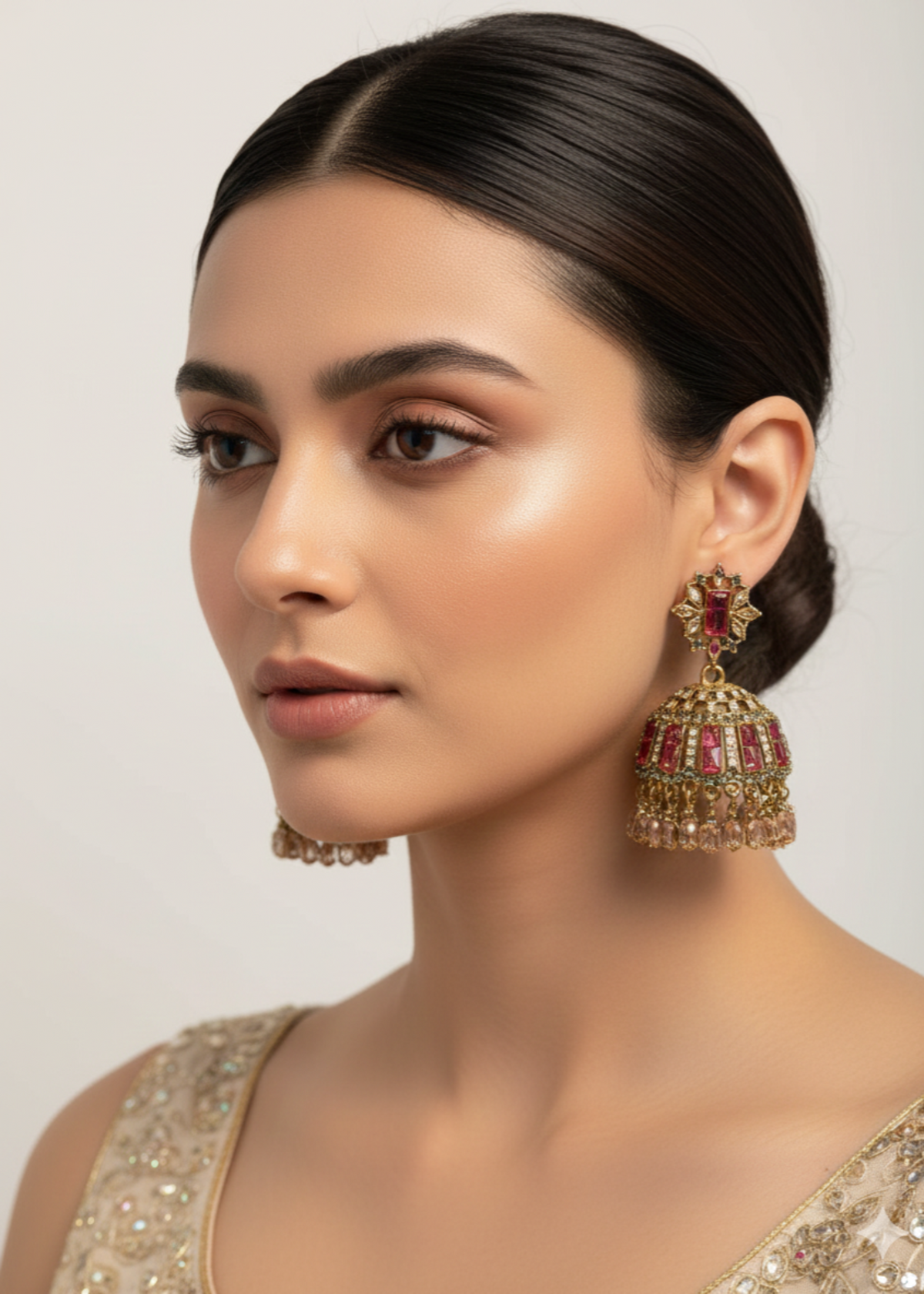 Shop the Noor-ul-Ain Cut Jhumkay from Zarosh Jewel