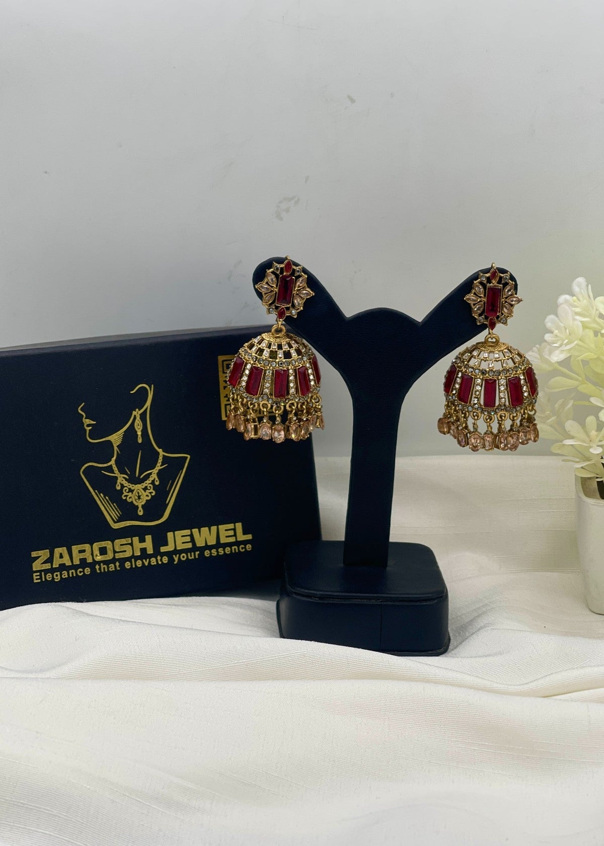 Shop the Noor-ul-Ain Cut Jhumkay from Zarosh Jewel