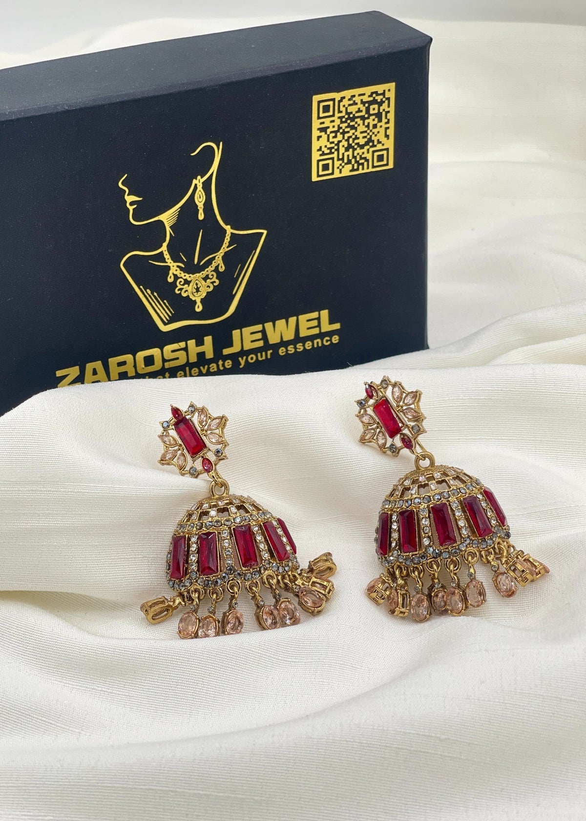 Shop the Noor-ul-Ain Cut Jhumkay from Zarosh Jewel