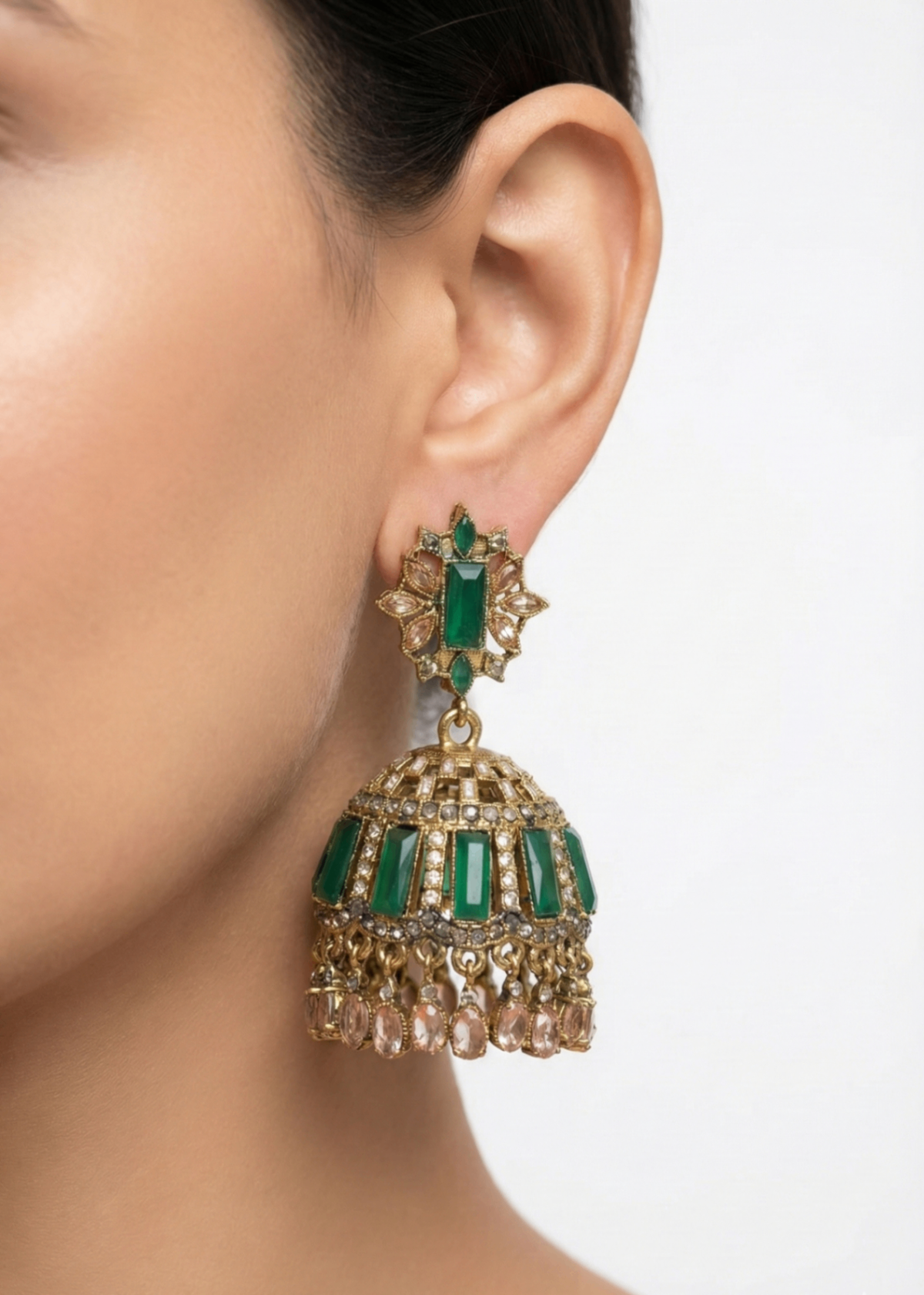 Shop the Noor-ul-Ain Cut Jhumkay from Zarosh Jewel