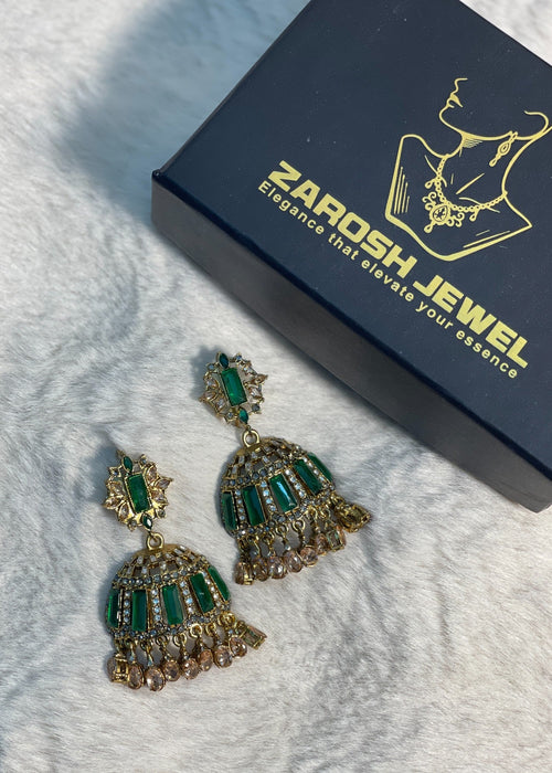 Shop the Noor-ul-Ain Cut Jhumkay from Zarosh Jewel