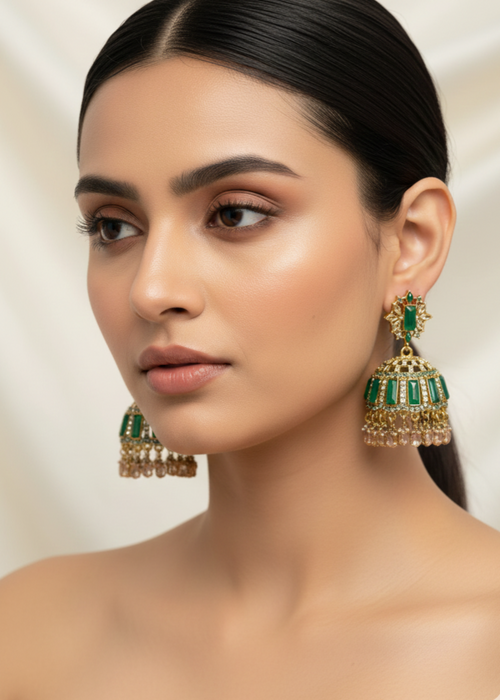 Shop the Noor-ul-Ain Cut Jhumkay from Zarosh Jewel