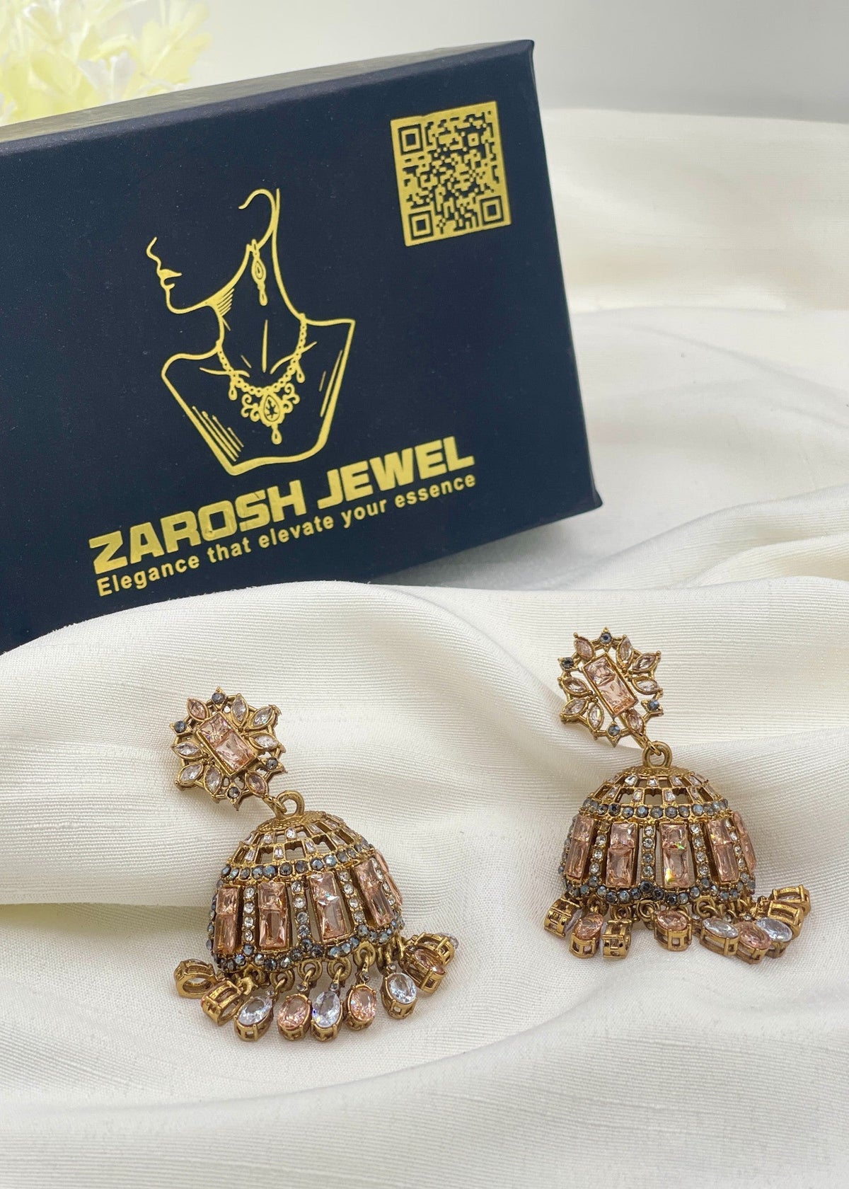 Shop the Noor-ul-Ain Cut Jhumkay from Zarosh Jewel