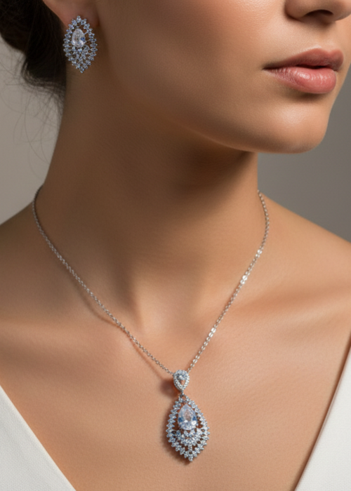 Shop the Noor Zircon Set from Zarosh Jewel