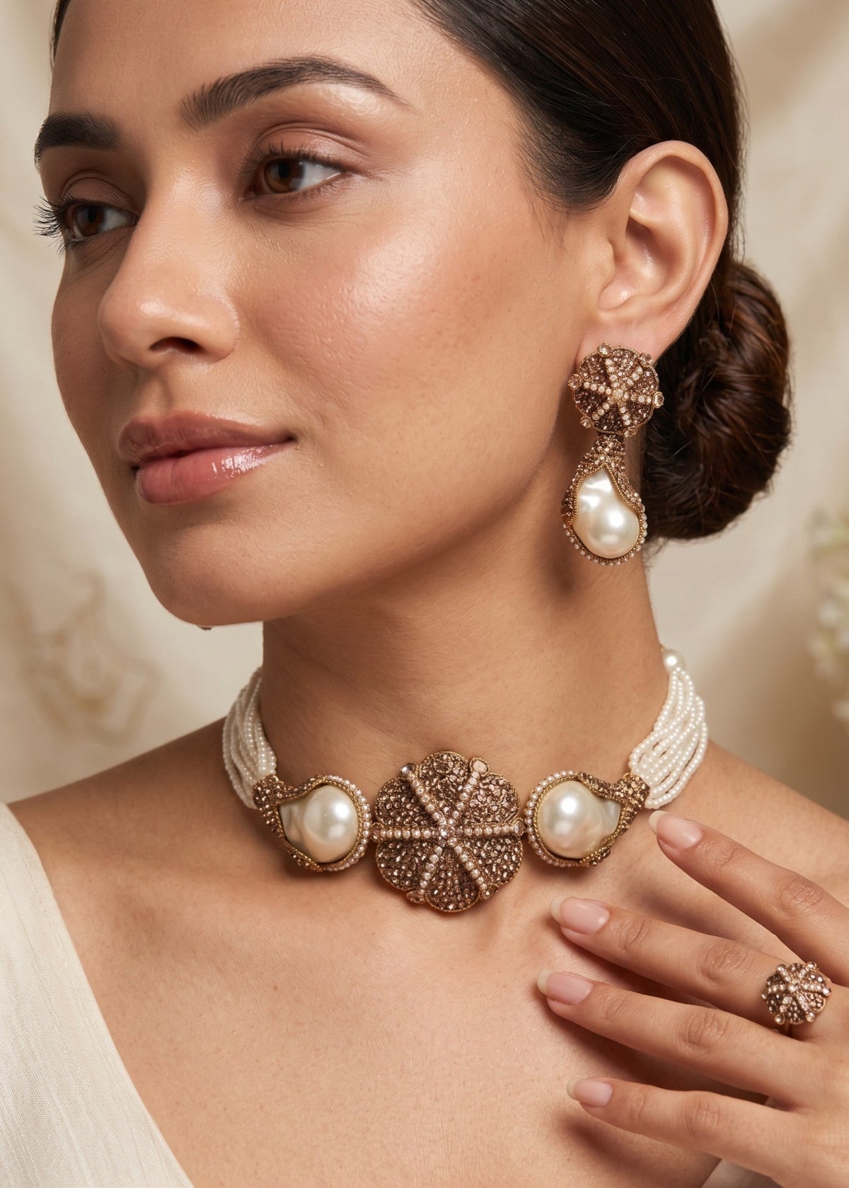 Shop the Nour Choker Set from Zarosh Jewel