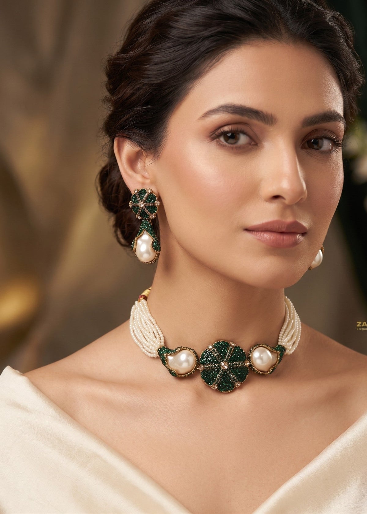 Shop the Nour Choker Set from Zarosh Jewel