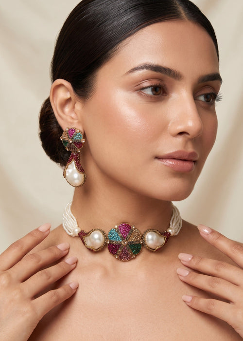 Shop the Nour Choker Set from Zarosh Jewel