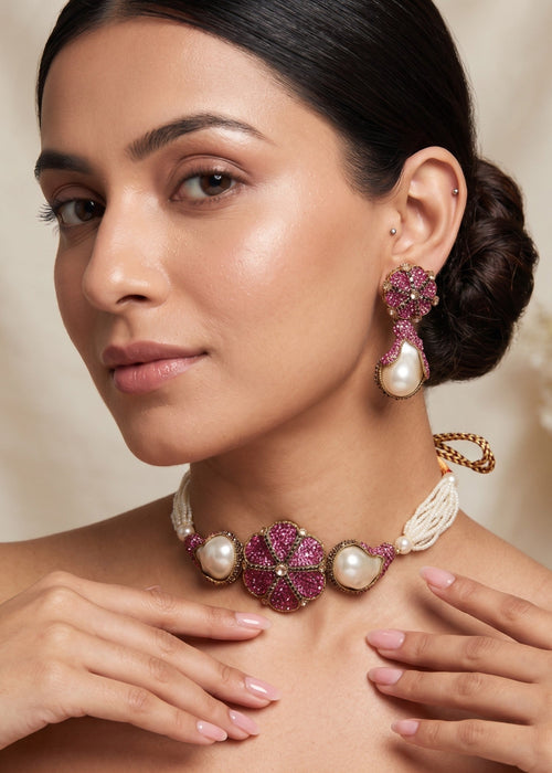 Shop the Nour Choker Set from Zarosh Jewel