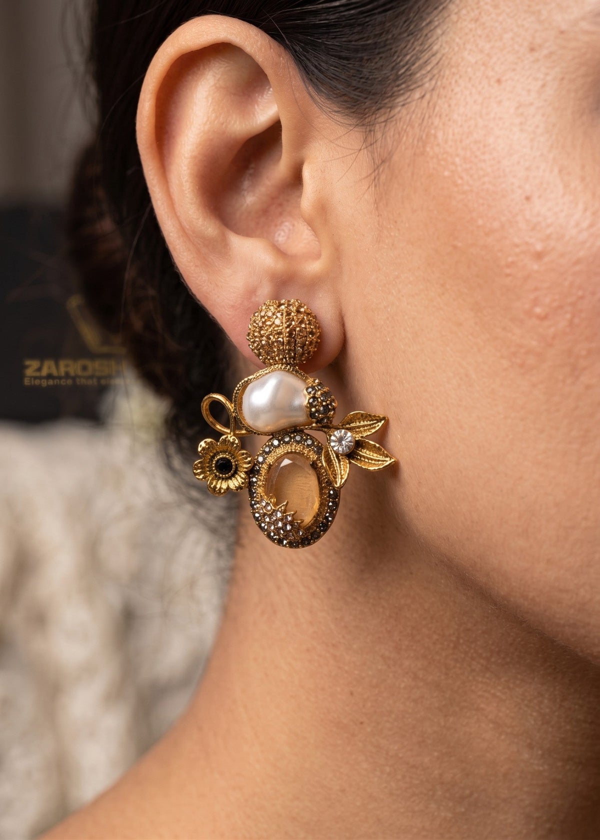 Shop the Nudhar Earrings from Zarosh Jewel
